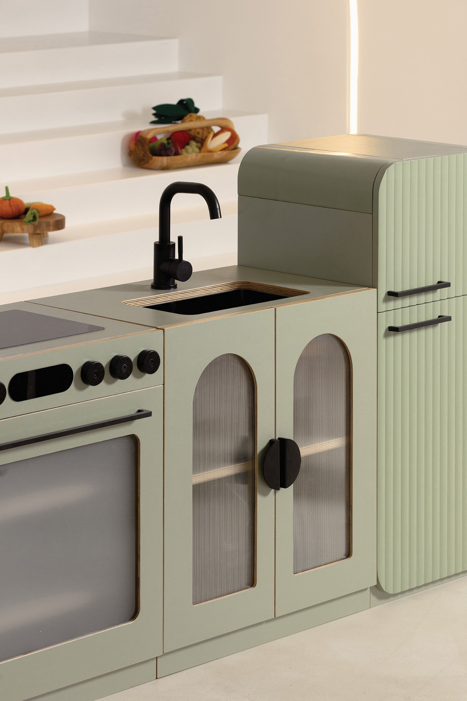 Fluted Home Corner Set Sage
