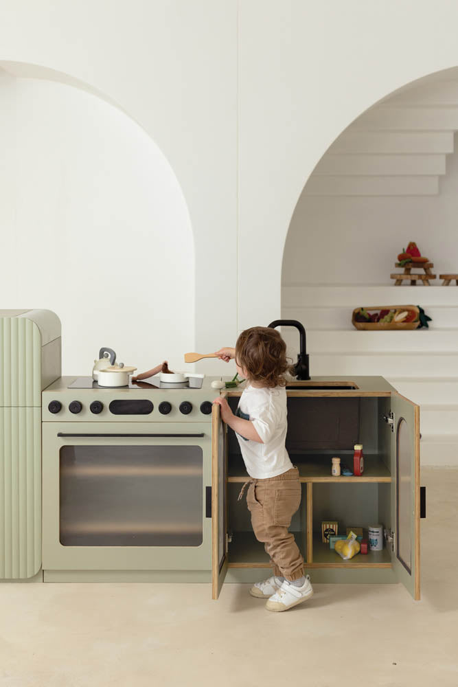 Fluted Home Corner Set Sage