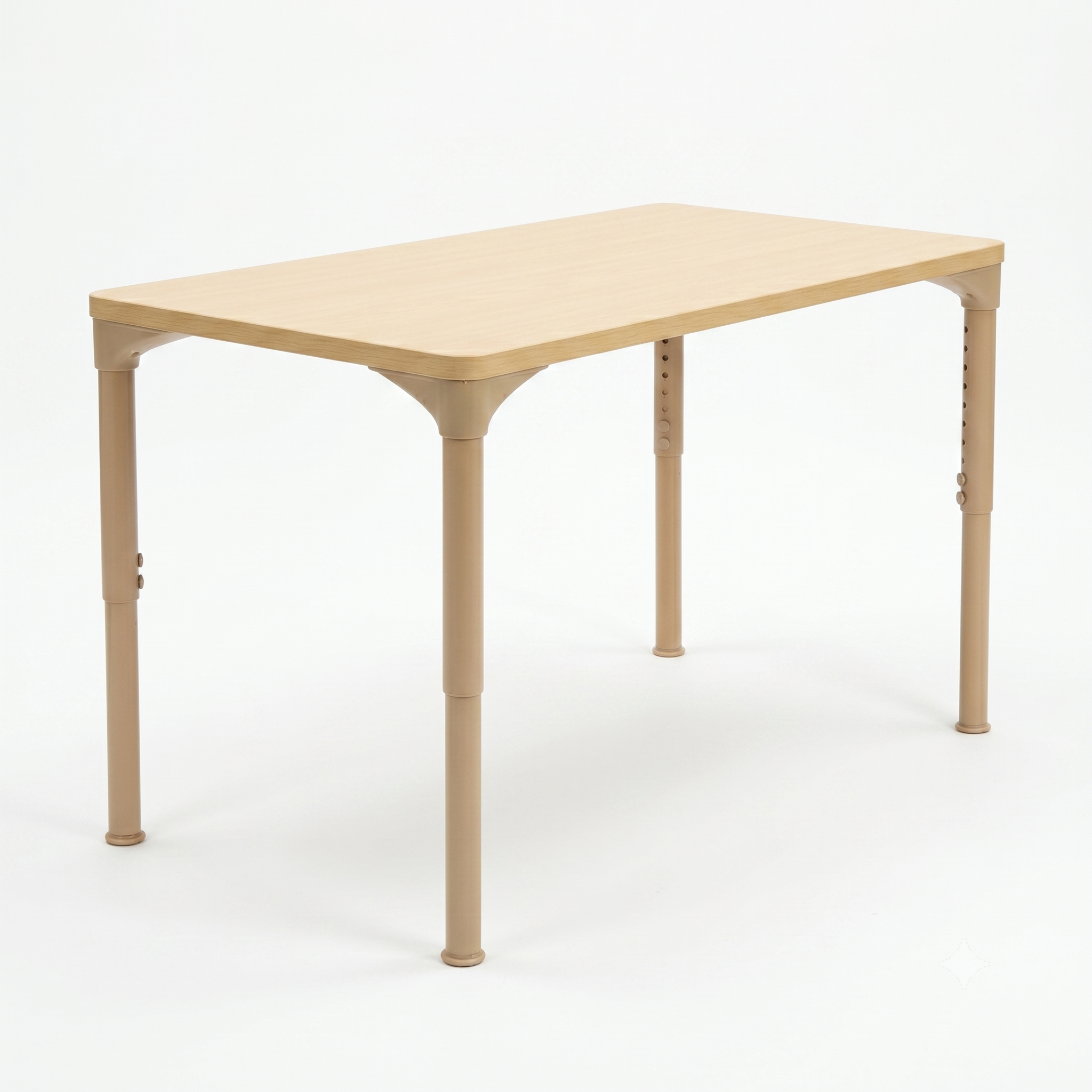 Rectangular Adjustable Kids Classroom Table – 48"×24", 17" to 25" Height