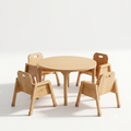 Round Adjustable Kids Classroom Table – 30" Diameter, 13" to 17" Height