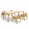 Rectangular Adjustable Kids Classroom Table – 60"×20", 17" to 25" Height