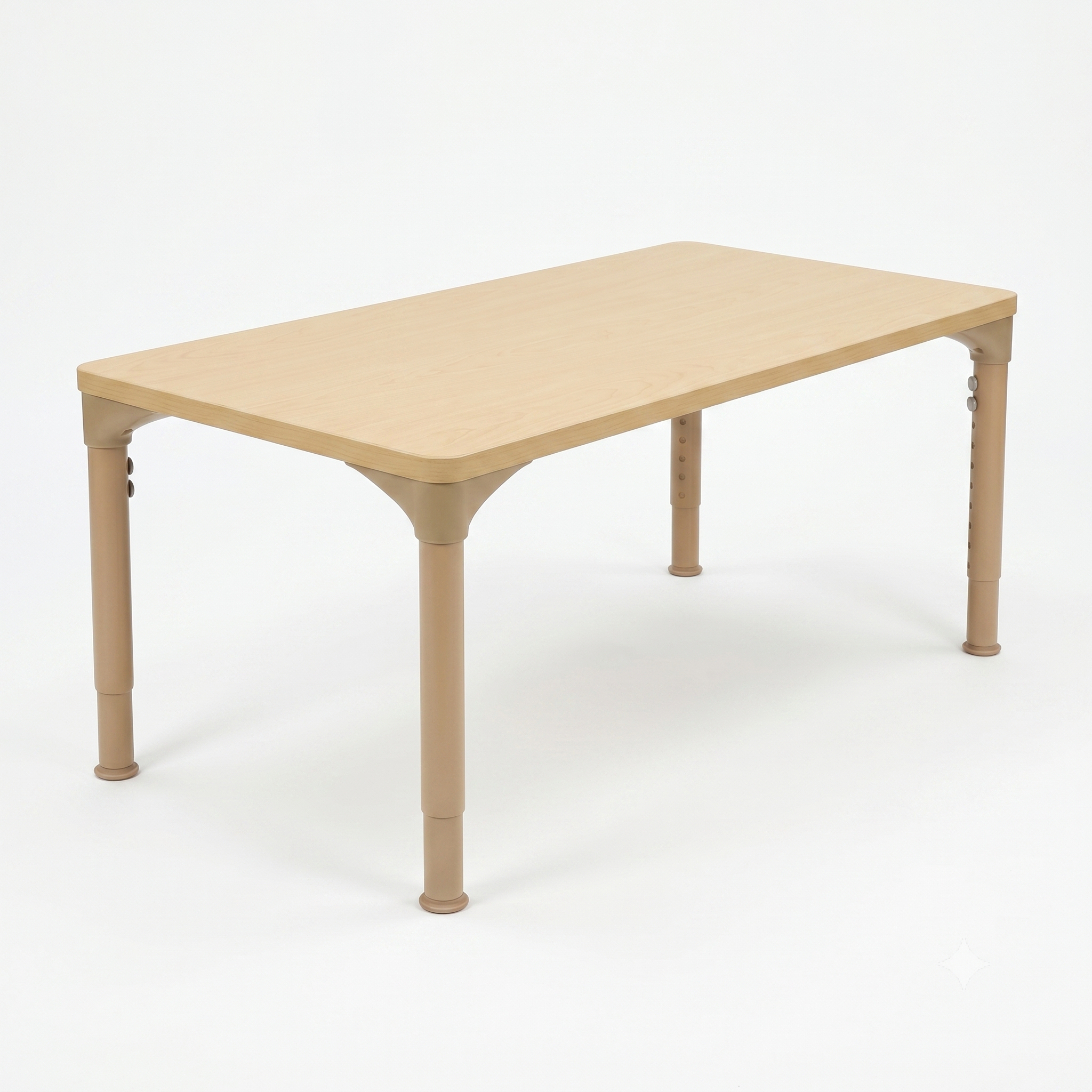 Rectangular Adjustable Kids Classroom Table – 54"×23", 13" to 17" Height