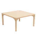 Square Adjustable Kids Classroom Table – 30"×30", 17" to 25" Height