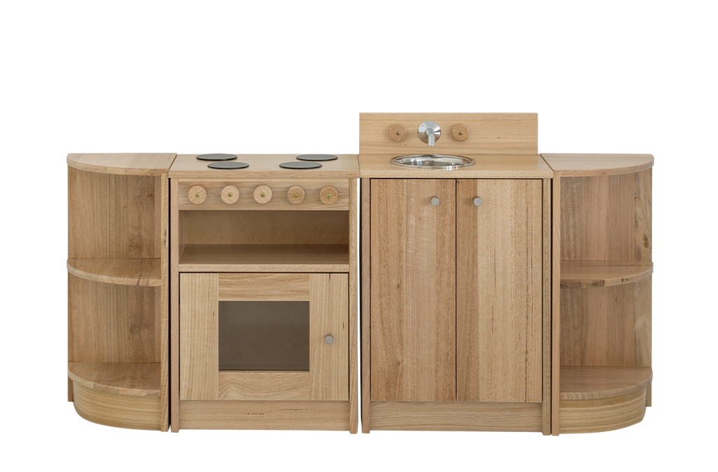 Tas Oak Home Corner Kitchen Set with Quarter Circles