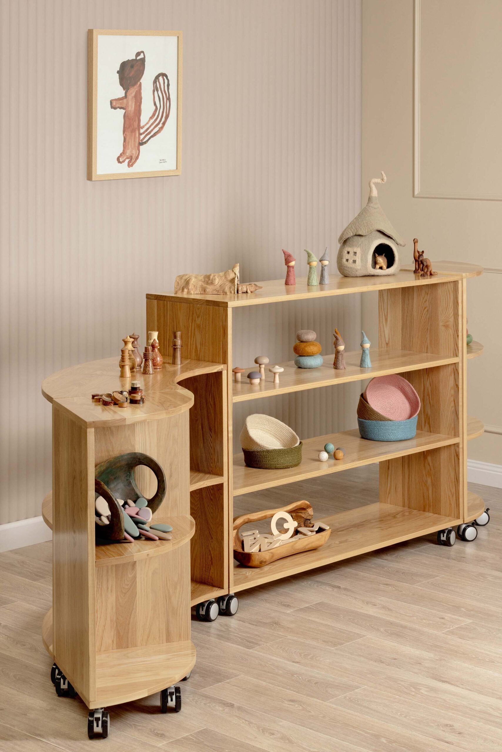 Tas Oak Flexispace set of 3 (A): 38.6 in