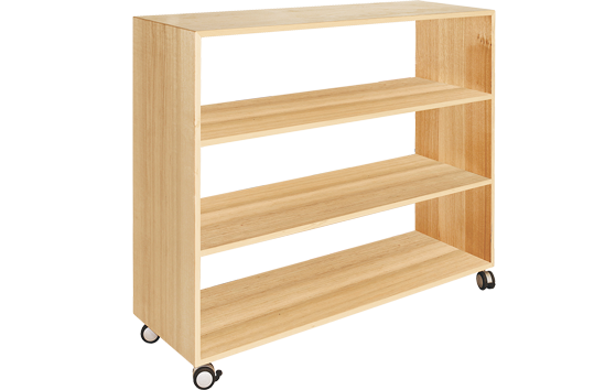 Rose Gum Flexispace Shelf Open Back Tall