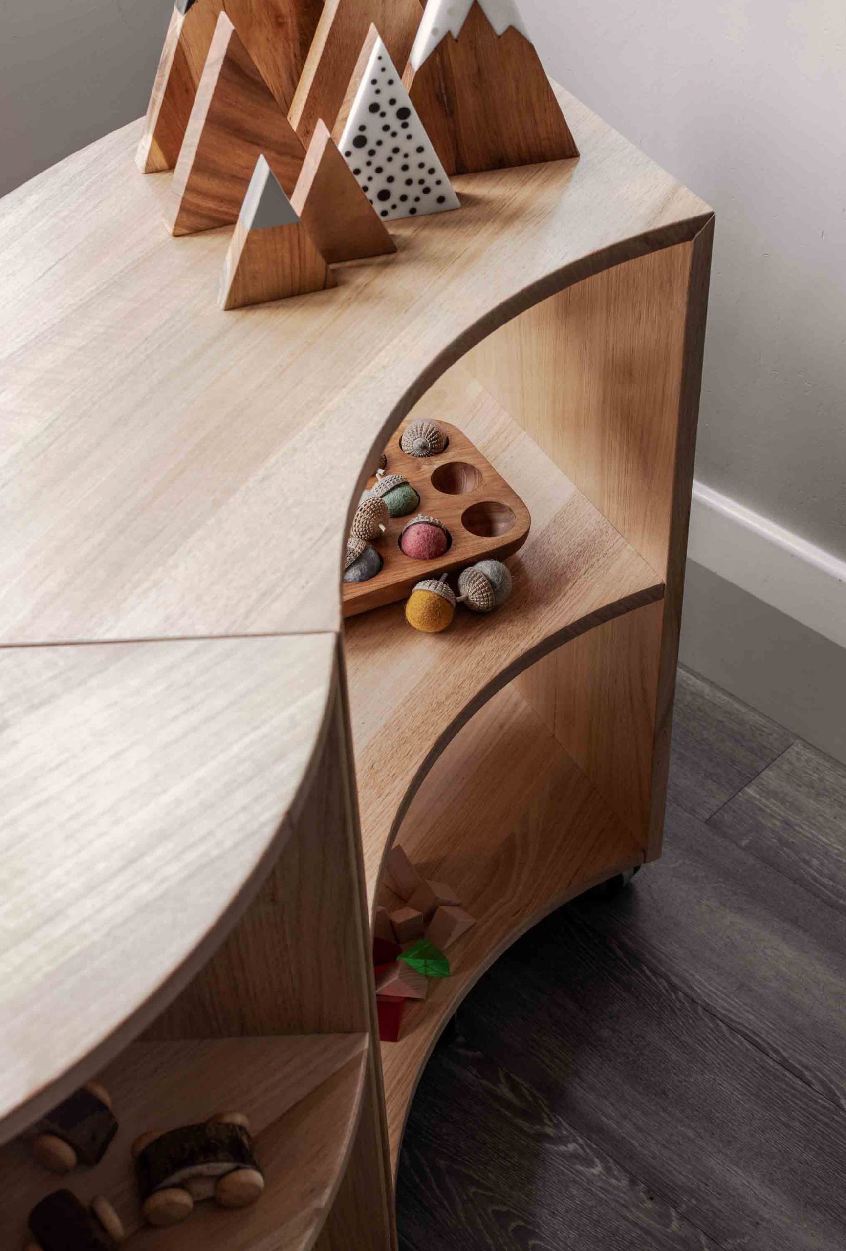 Rose Gum Flexispace Quarter Circle