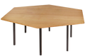Tas Oak Hardwood Hexagonal Table