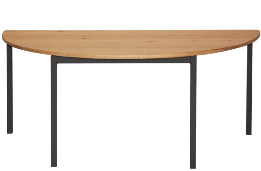 Tas Oak Hardwood Half Round Table