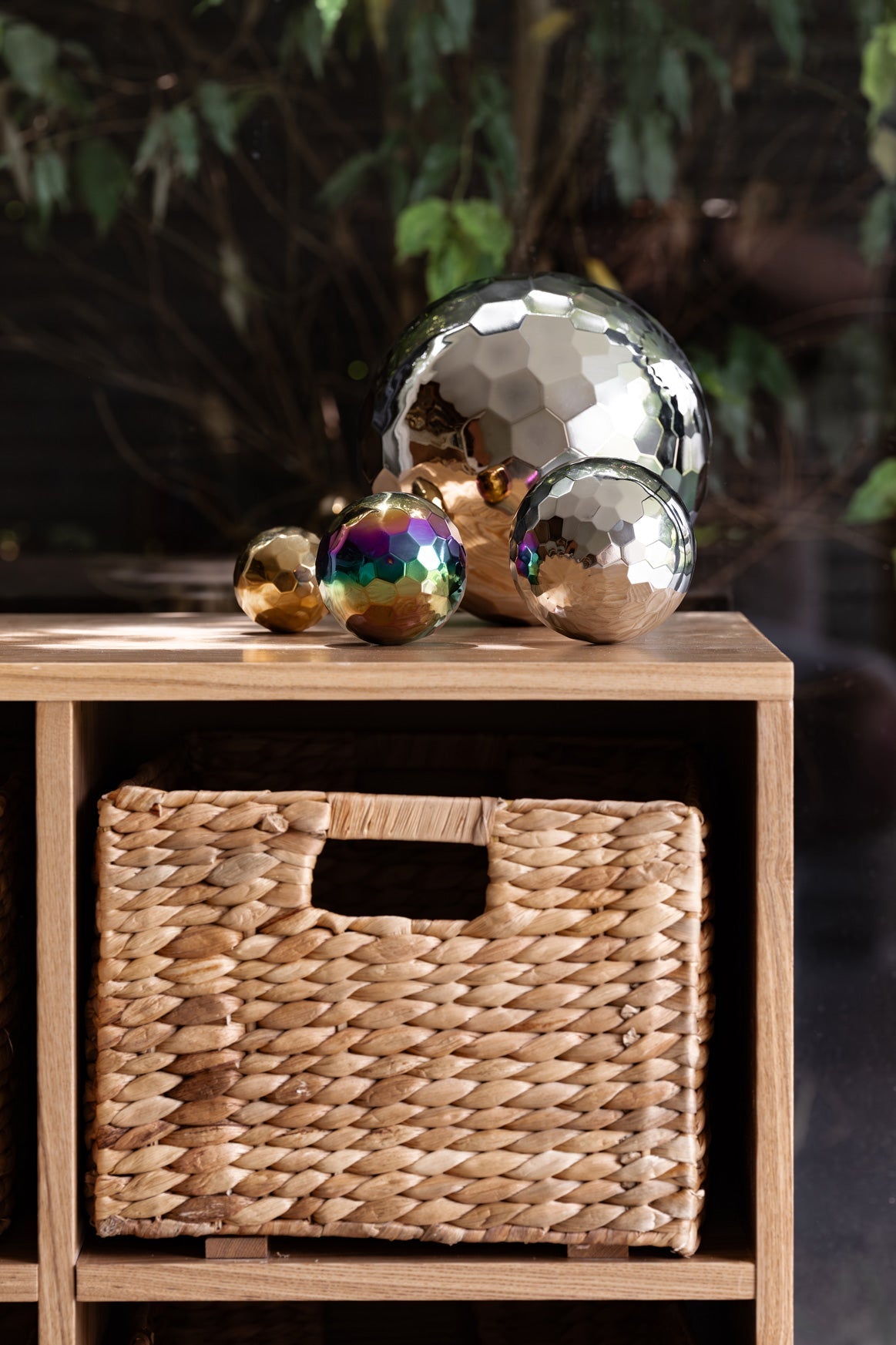 Tas Oak 6 Basket Storage Unit