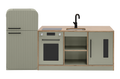 Sage Kinder Kitchen with Sage Fluted Fridge