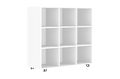 Melamine Locker 9 Unit