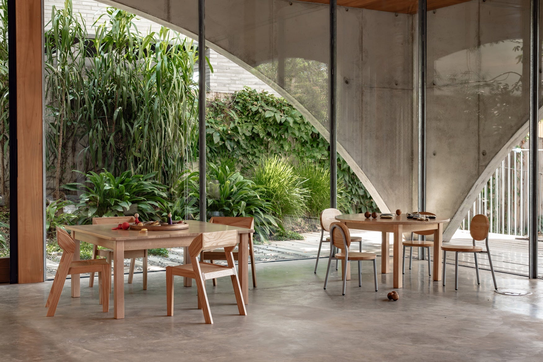 Oak Alfie Stacking Chair