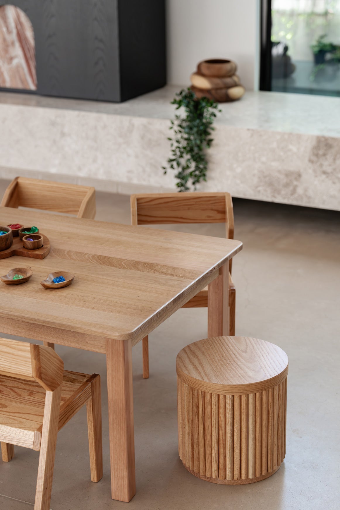 Oak Ottie Stackable Chair