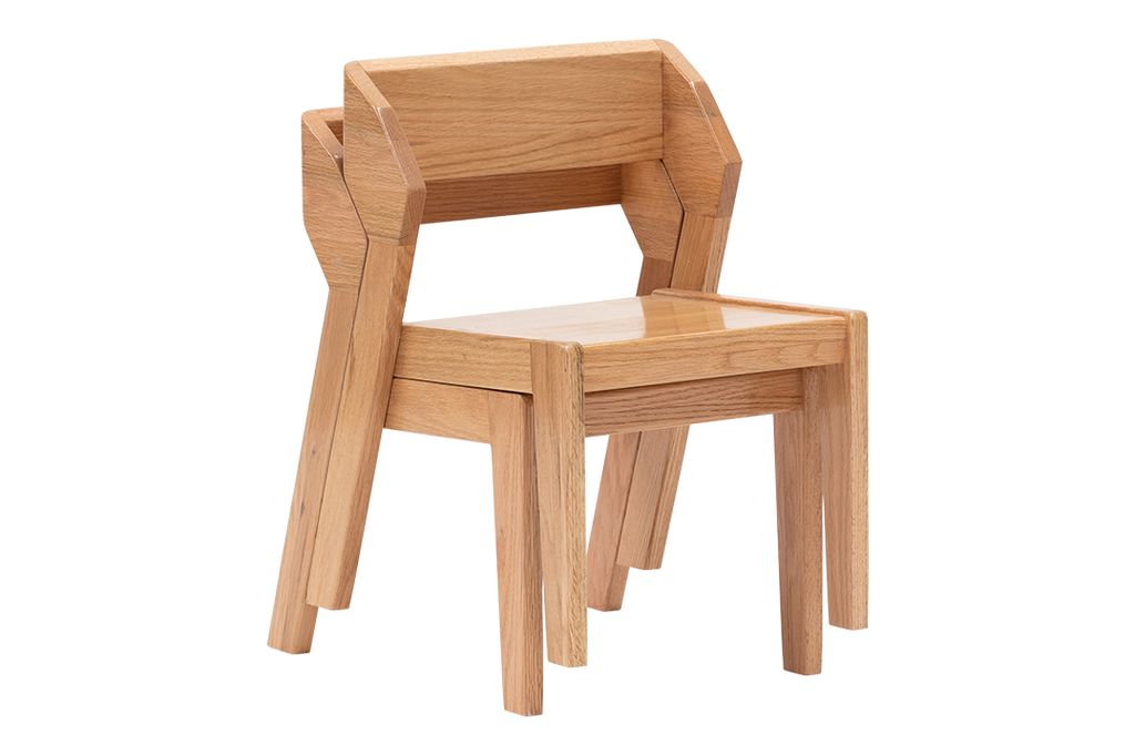 Oak Alfie Stacking Chair
