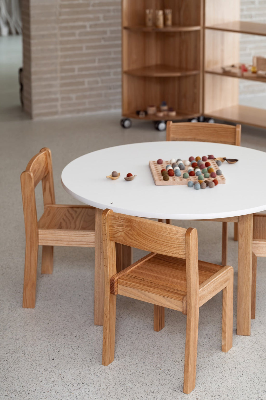 Oak Alfie Stacking Chair