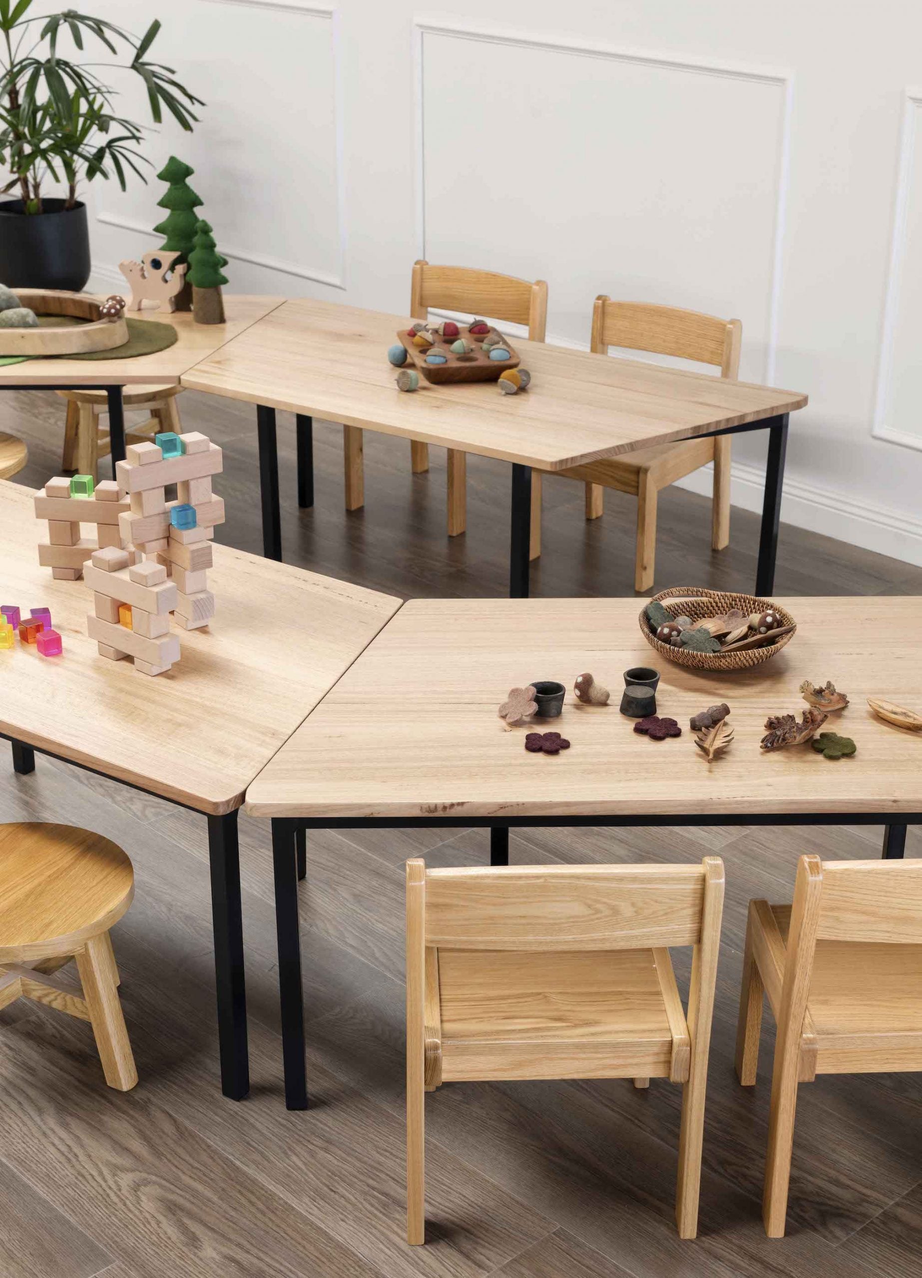 Oak Stacking Chair