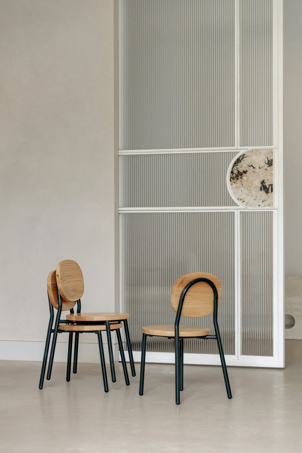 Oak Alfie Stacking Chair