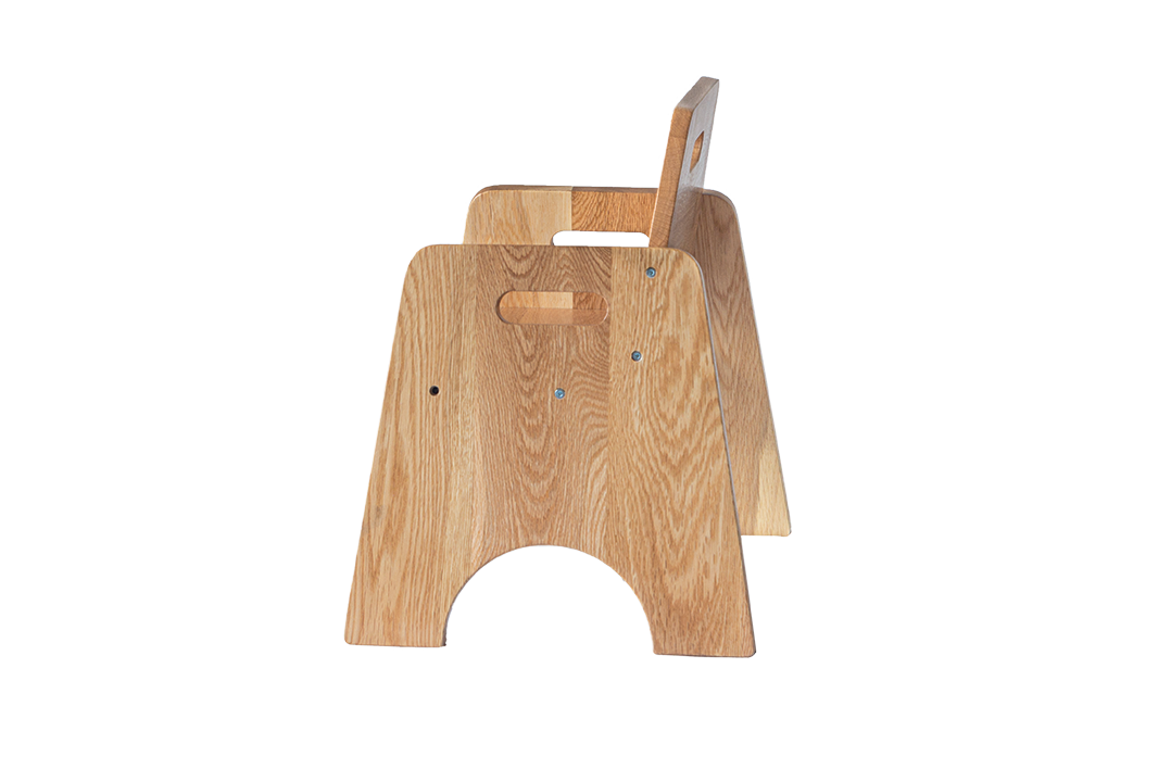 Oak Stackable Toddler Chair