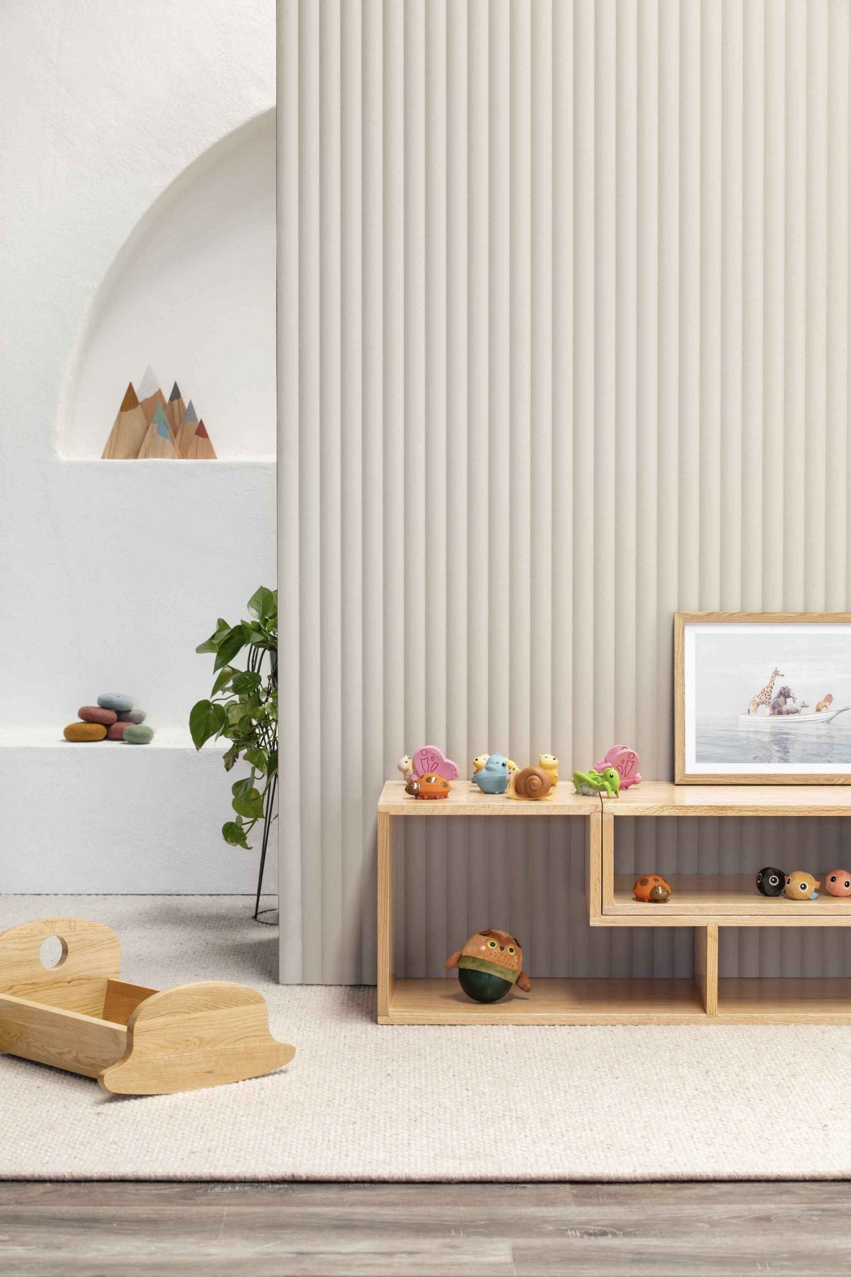 Tas Oak Hardwood Rocking Cradle