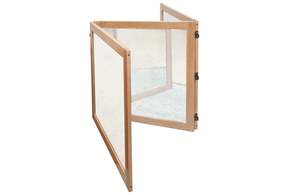 Oak Large 3 Way Mirror