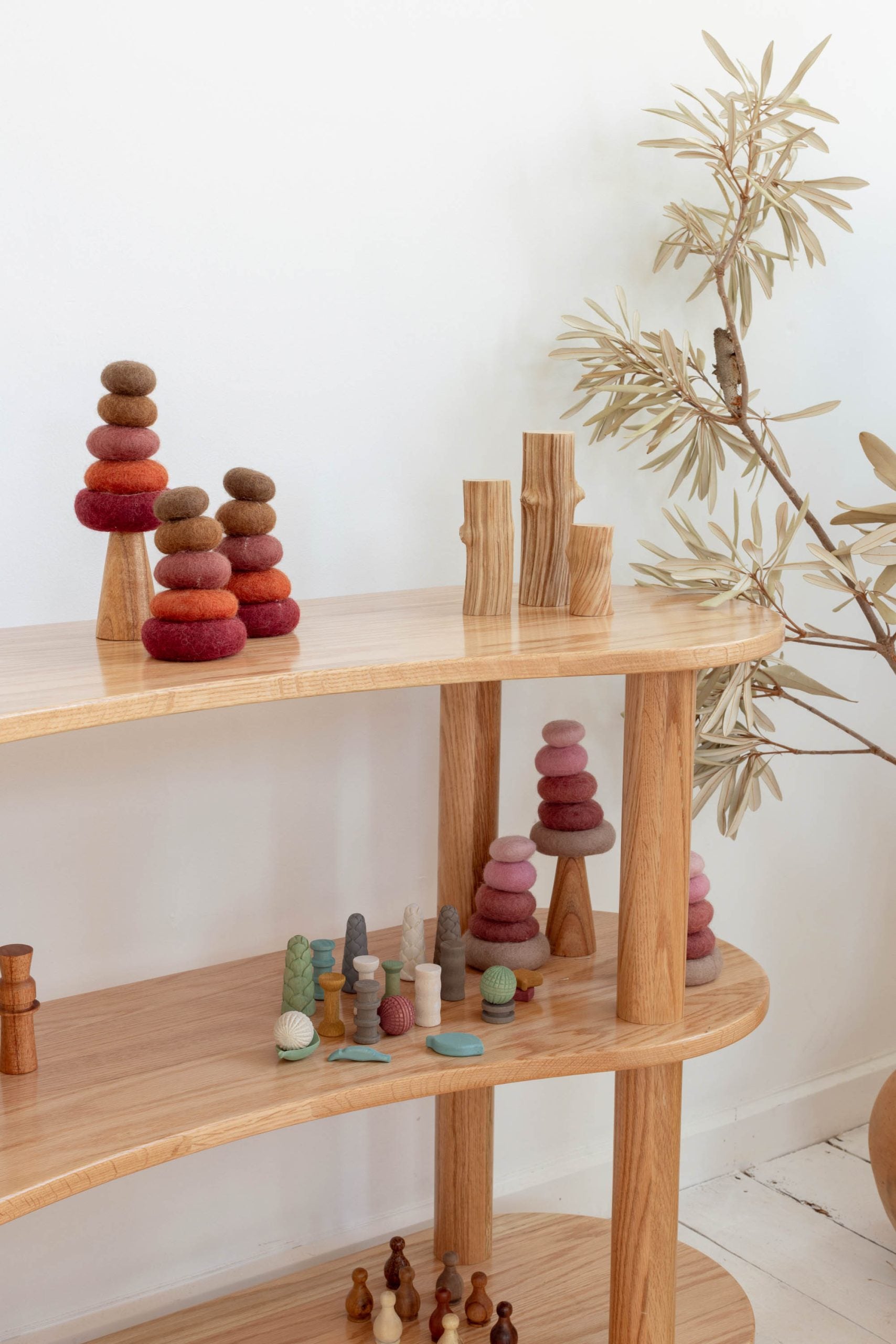 Oak Leni 2 Shelves