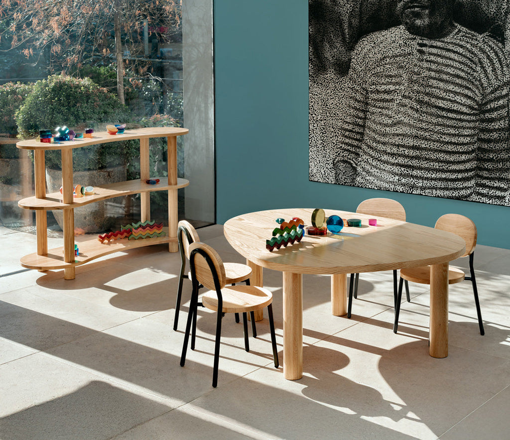 Oak Leni Organic Shape Table