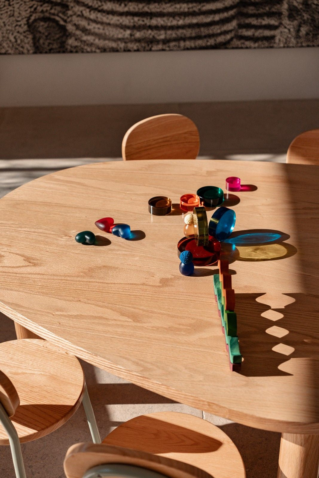 Oak Leni Organic Shape Table