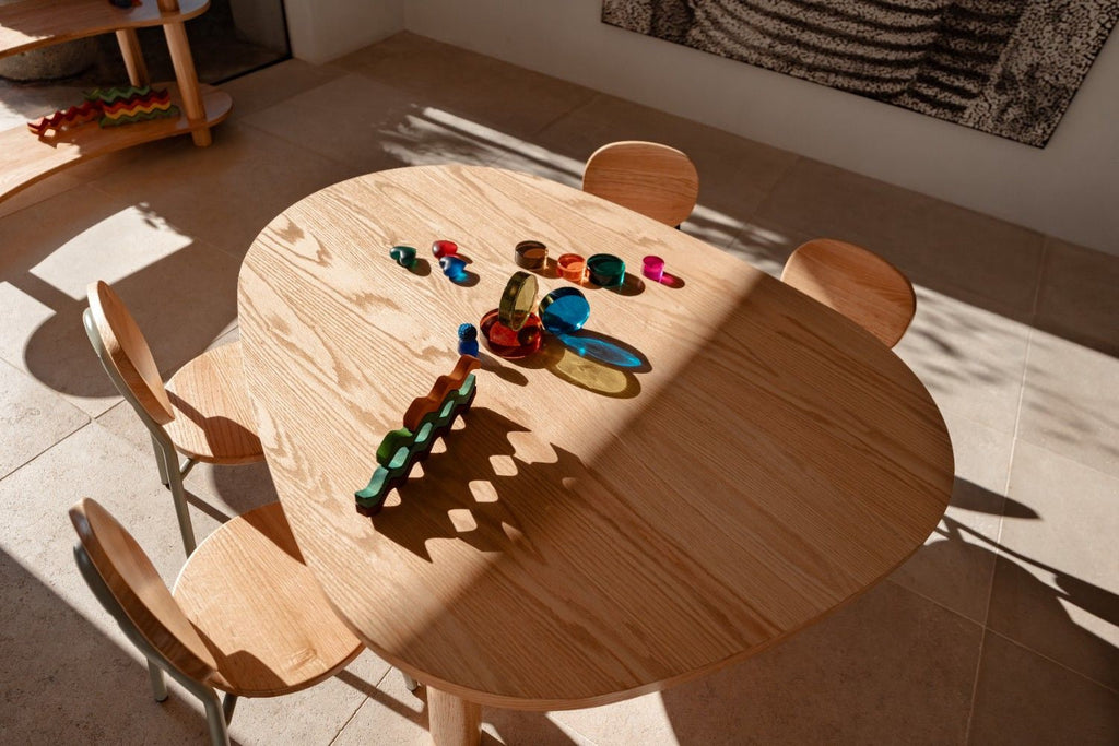 Oak Leni Organic Shape Table