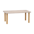 Leni Rectangle Travertine Table