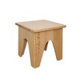 Oak Square Stool
