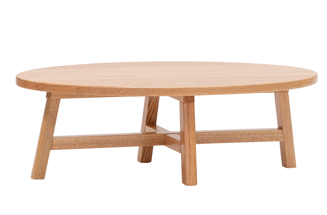 Oak Oval Coffee Table