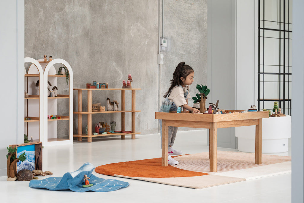 Oak Active Play & Learn Rectangle Table