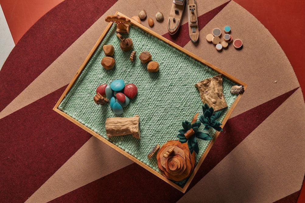 Oak Active Play & Learn Rectangle Table
