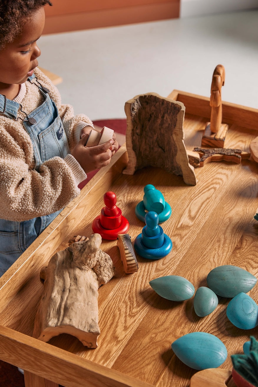 Oak Active Play & Learn Rectangle Table