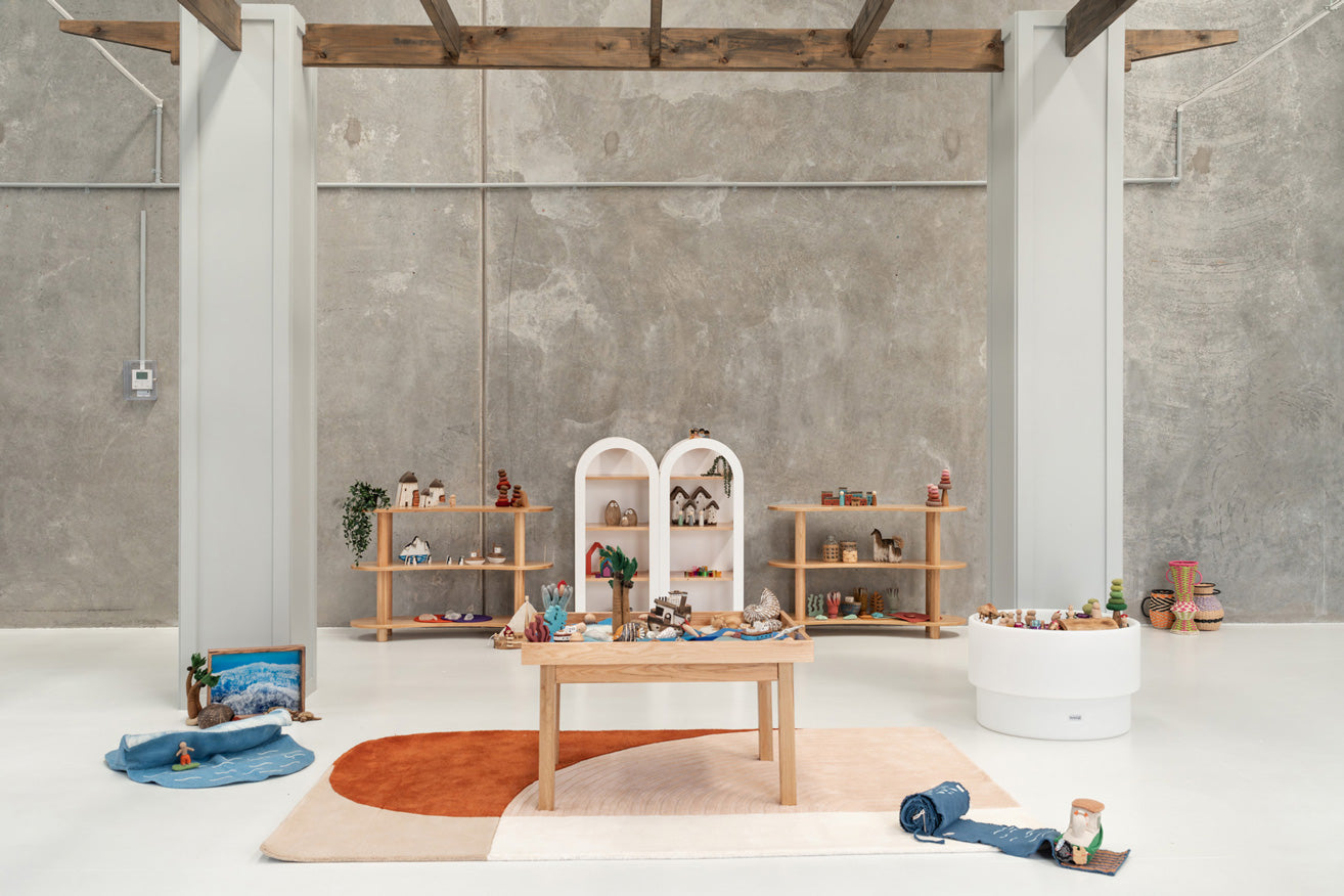 Oak Active Play & Learn Rectangle Table