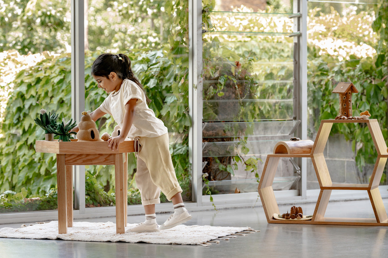 Oak Hexagon Active Play Table