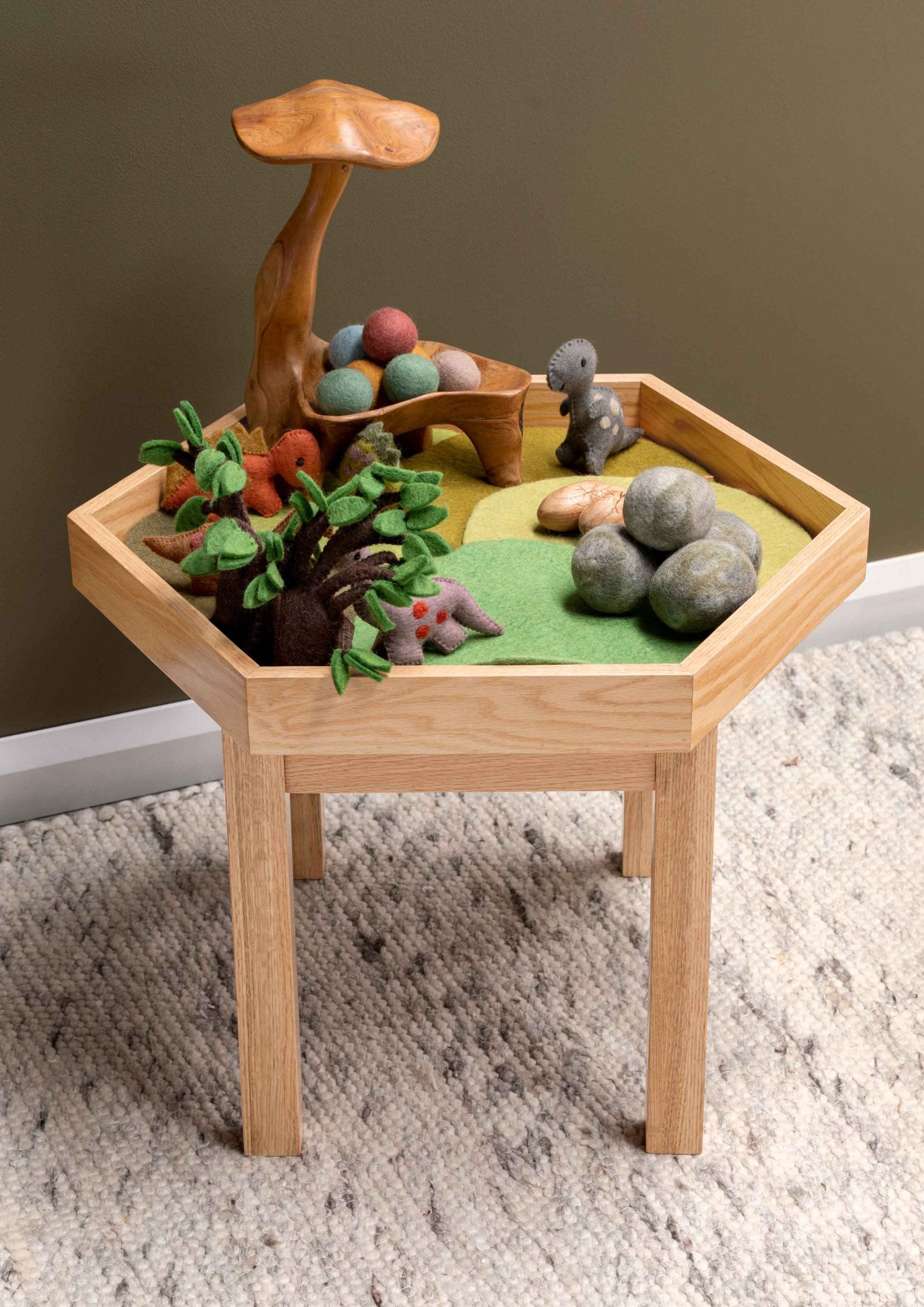 Oak Hexagon Active Play Table