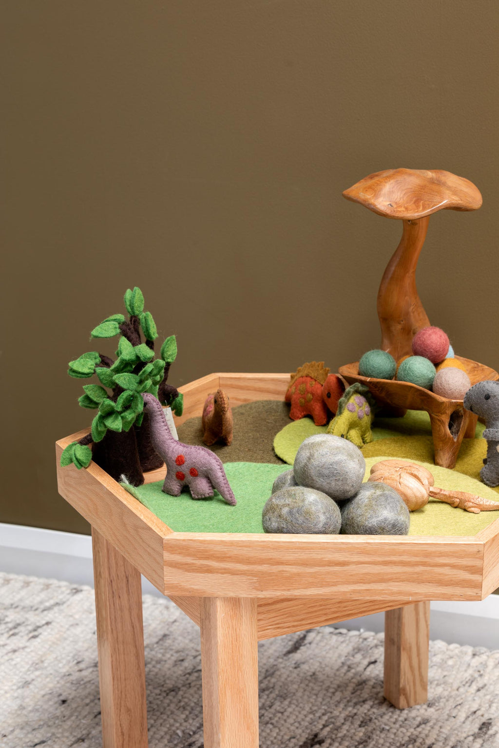 Oak Hexagon Active Play Table