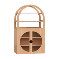 Oak Arched Cabinet Perspex