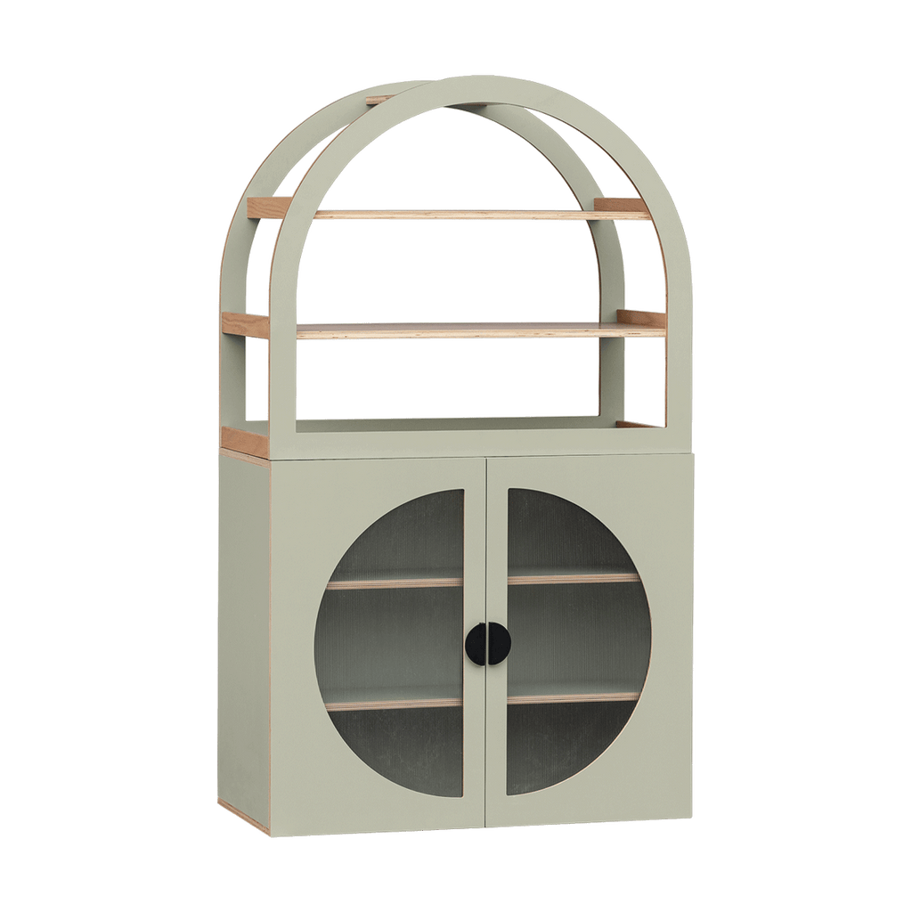 Arched Cabinet Perspex – Sage