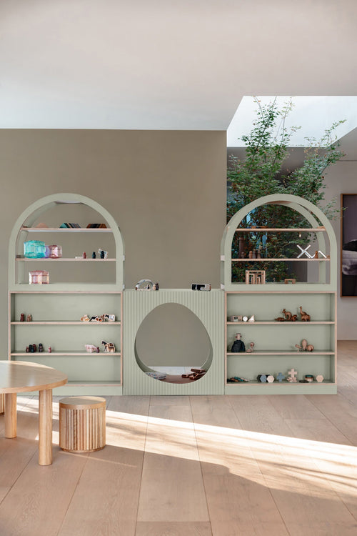 Arched Cabinet Perspex – Sage