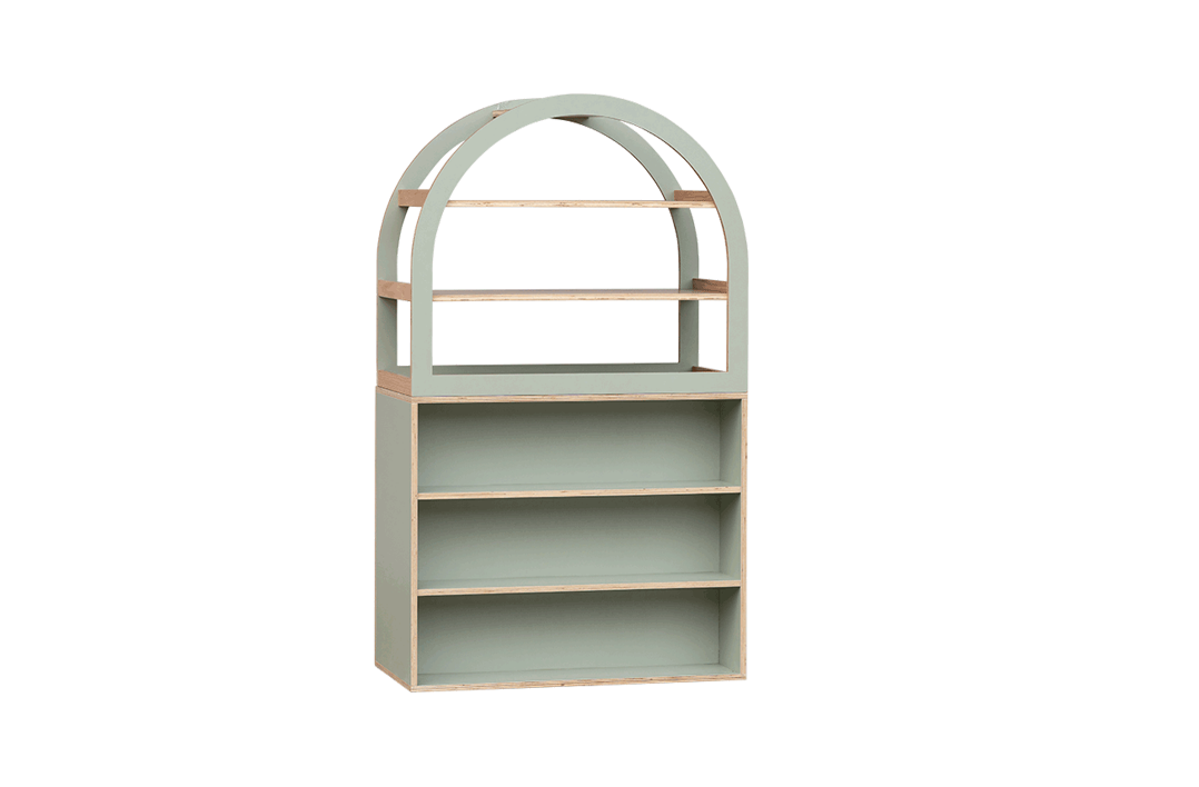 Arched Cabinet Perspex – Sage