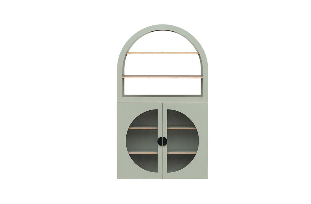 Arched Cabinet Perspex – Sage