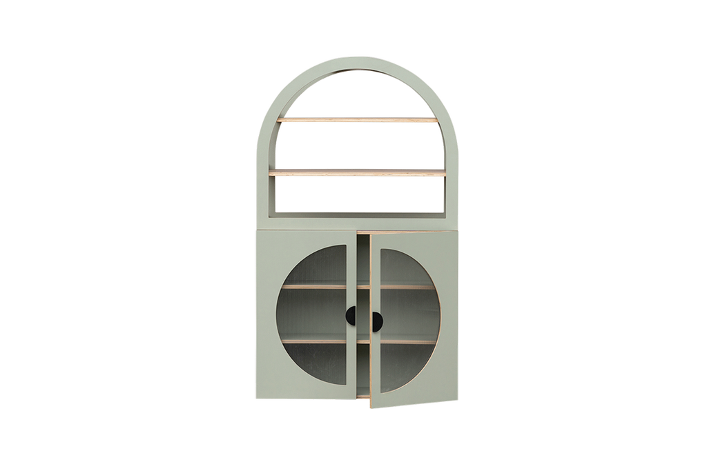 Arched Cabinet Perspex – Sage