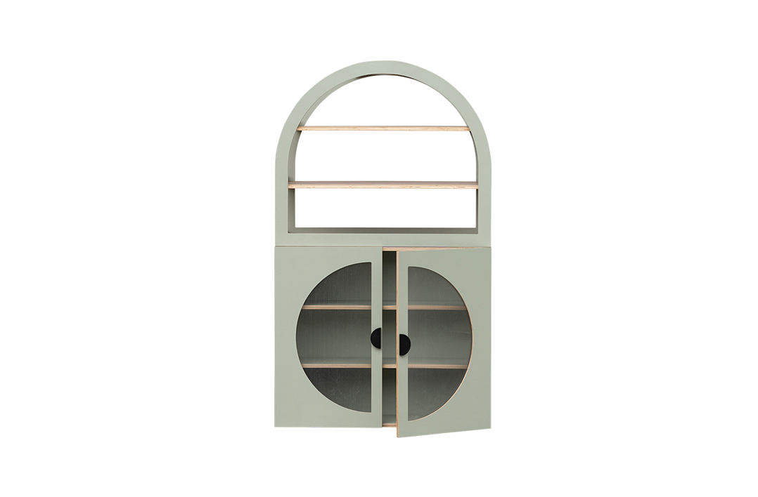 Arched Cabinet Perspex – Sage
