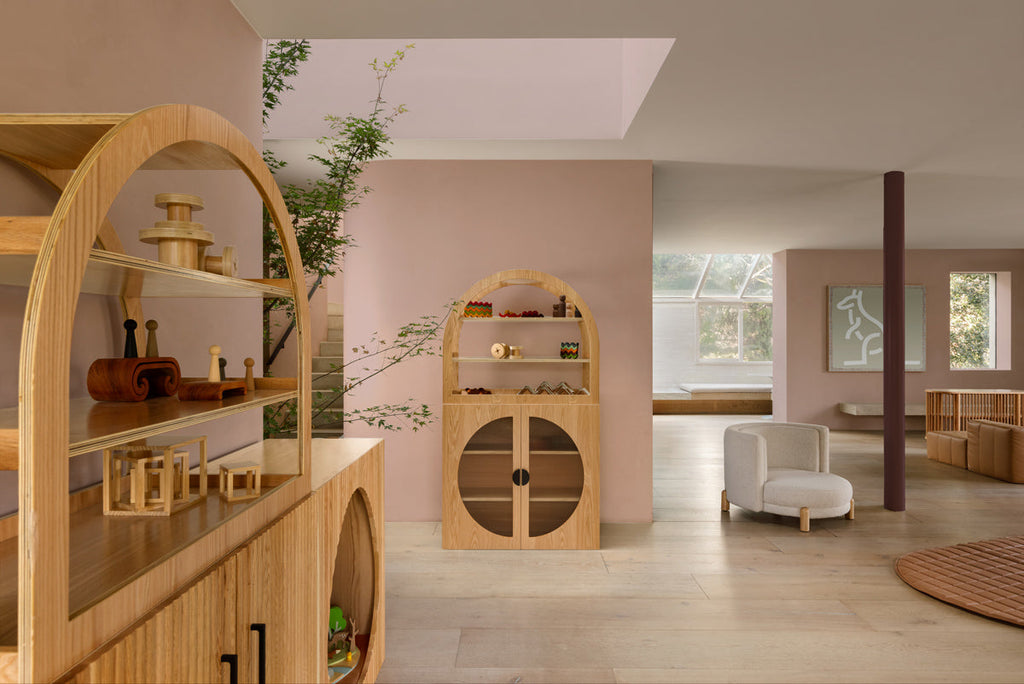Oak Arched Cabinet