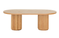 Oak Fluted Oval Table