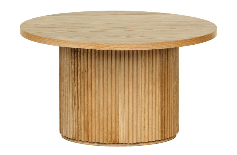 Oak Fluted Round Table