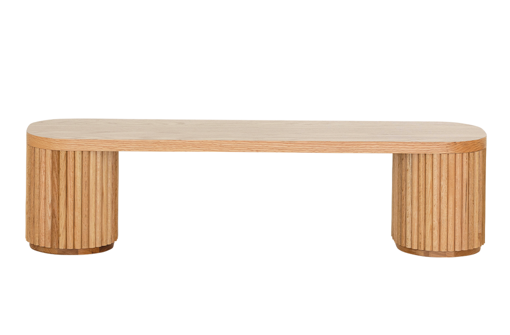 Oak Fluted Bench